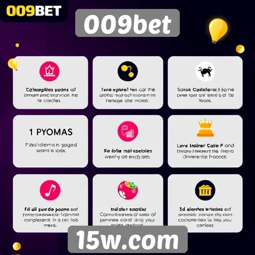 Características do site de jogos 009bet